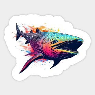 Whale shark vintage Sticker